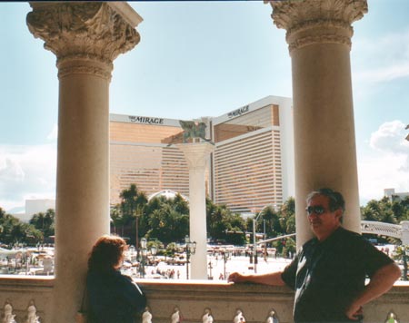 My parents at the Venetian casino