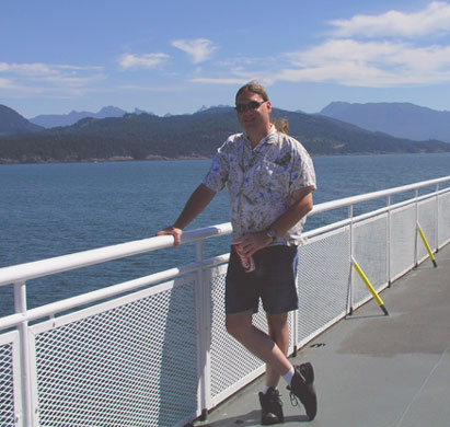 Mike on the BC Ferry