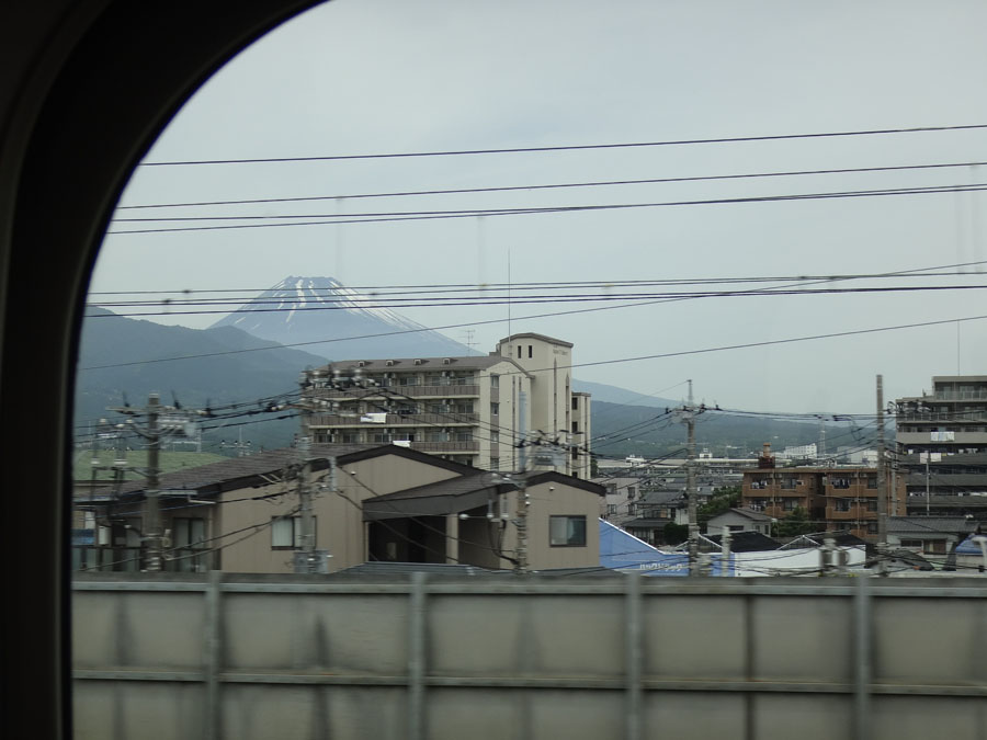 Mt. Fuji from the Nozomi train