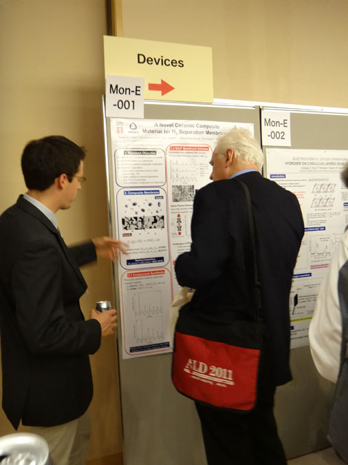 Jason Fish at Solid State Ionics (SSI-19) Conference poster session in Kyoto