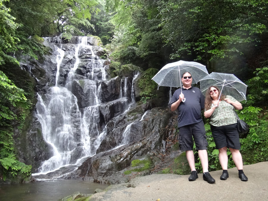 Shiraito Waterfall in Kyushu - Michael Sanders and Kari Sanders (Kari Rawluk)