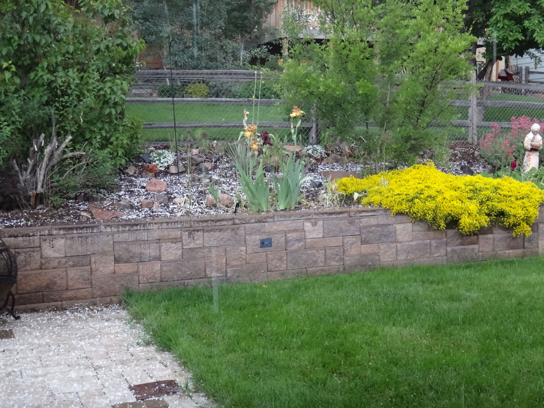 Hail in Golden, Colorado on June 7, 2015
