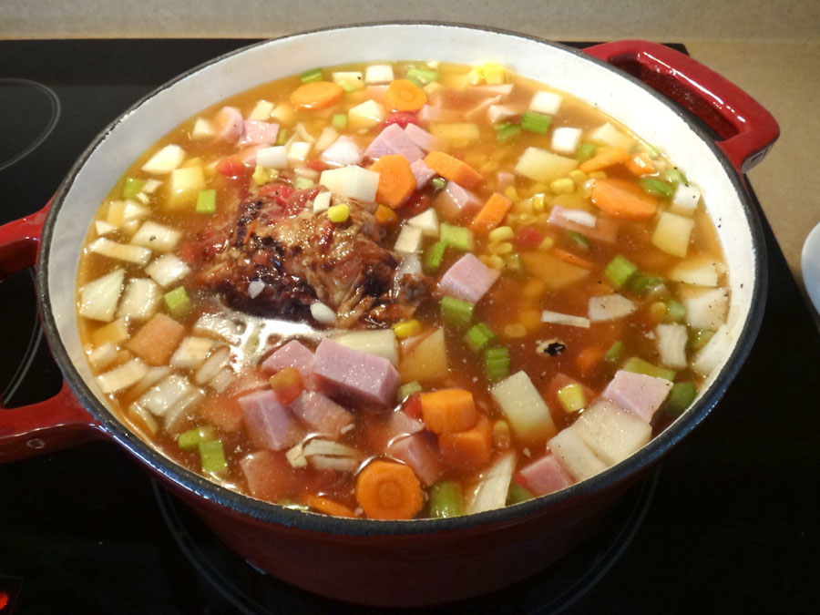 Kari's Ham Soup - before cooking