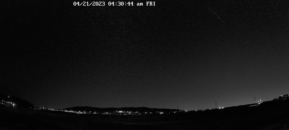 Lyrid Meteor Shower over Morrison, CO