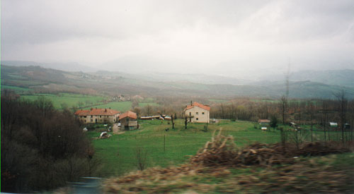Back roads between Florence and Milan