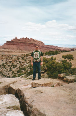 Mike at the Scenic Overlook in Utah