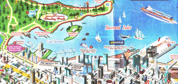 Convenient Tourist Map produced by Skycorp Investments, 2002