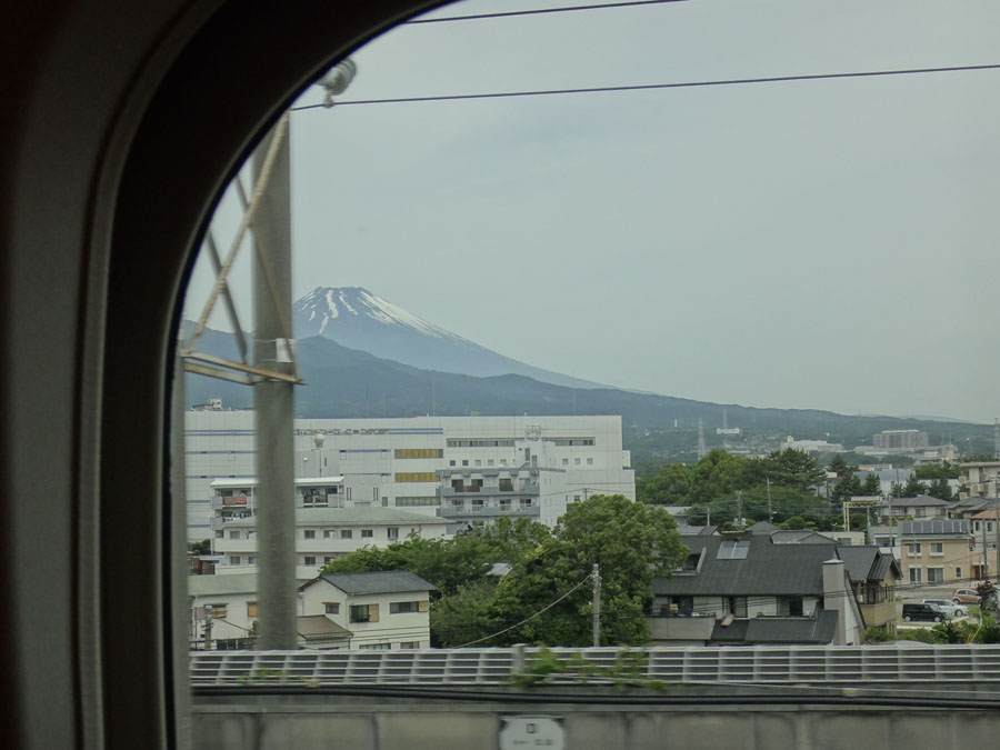 Mt. Fuji from the Nozomi train